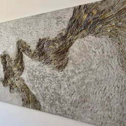 Dittico Materico Gold Vein In Resina