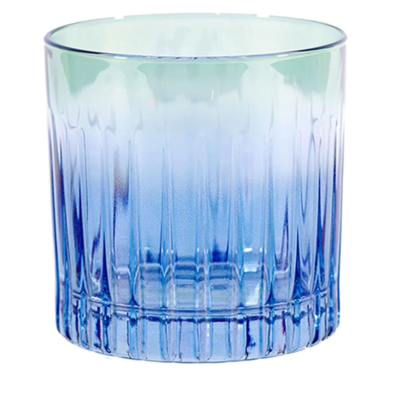 Domina Set di 2 bicchieri da acqua blu-verdi