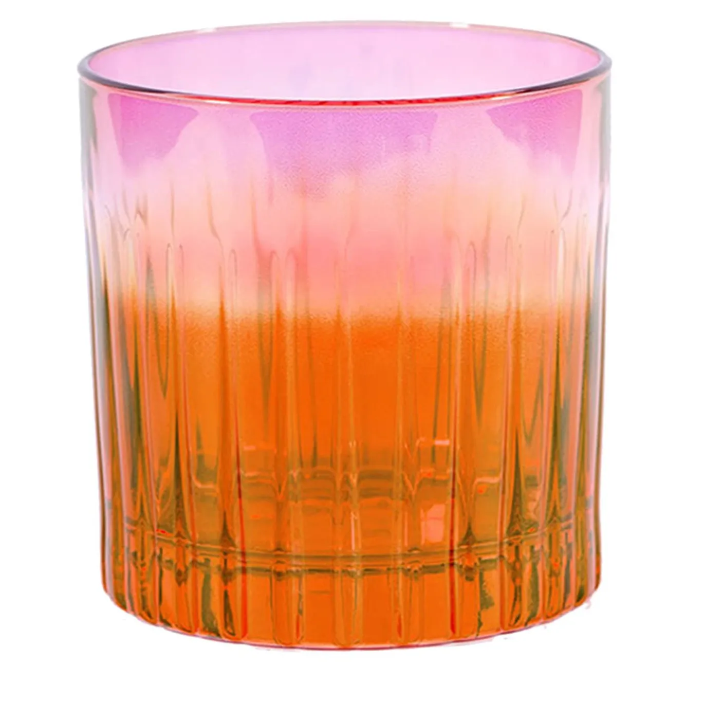 Domina Set di 2 bicchieri da acqua rosso-rosa