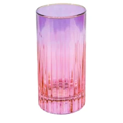 Domina Set di 2 bicchieri tumbler alti viola-rosa