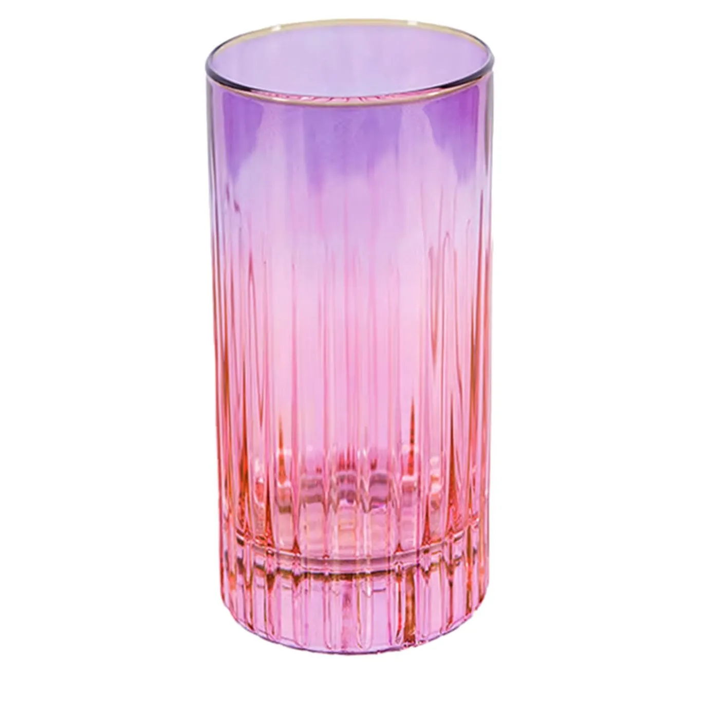 Domina Set di 2 bicchieri tumbler alti viola-rosa