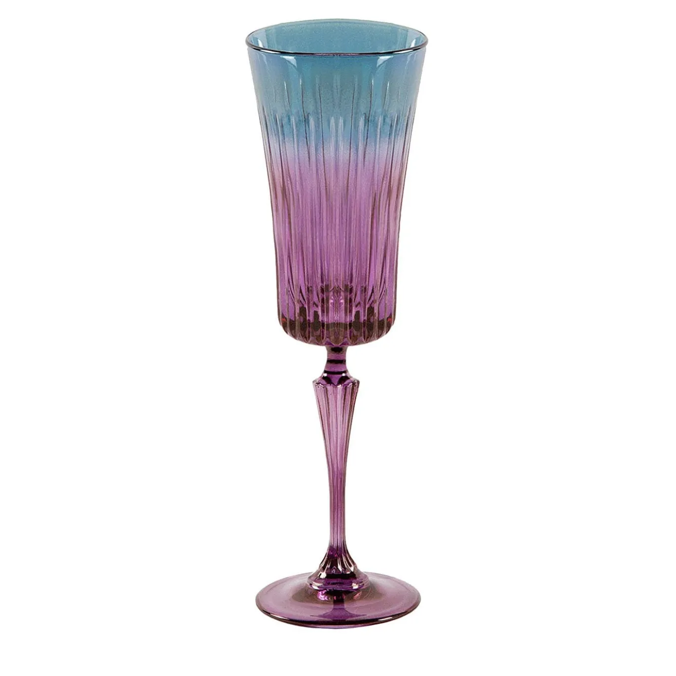 Domina Set di 2 flute d'acqua viola-blu