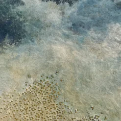 Echi di Luce Mediterranea Opera Astratta in Resina