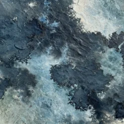 Echi di Luce Mediterranea Opera Astratta in Resina