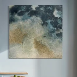 Echi di Luce Mediterranea Opera Astratta in Resina