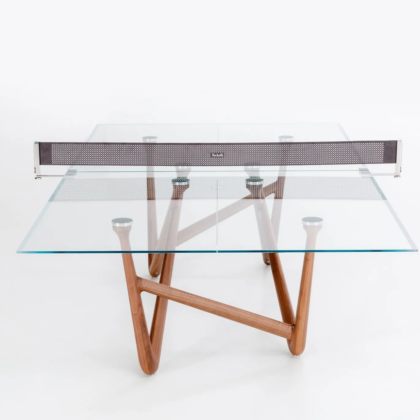 Effetto 71 Tavolo da Ping Pong e Pranzo in Noce e Vetro