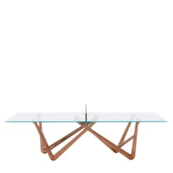 Effetto 71 Tavolo da Ping Pong e Pranzo in Noce e Vetro