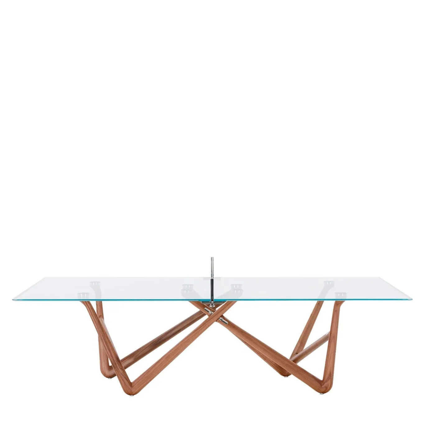 Effetto 71 Tavolo da Ping Pong e Pranzo in Noce e Vetro