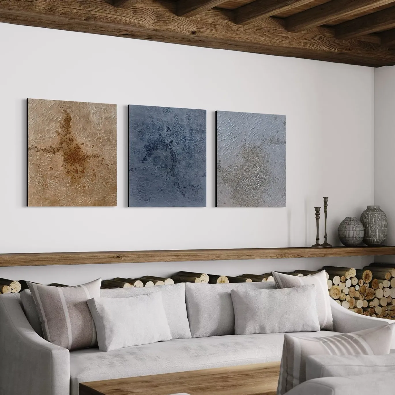 Evoluzione OGW Triadico Opere d'Arte Astratte in Resina