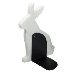 Fermalibri Bunny White Carrara Left di Alessandra Grasso