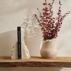 Ferma libri in marmo cristallizzato