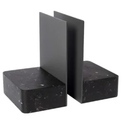 Fermalibri Pietra L08 in marmo Nero Marquinia di Piero Lissoni