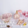 Flacone spray di profumo in oro 24 carati e murrine rosa