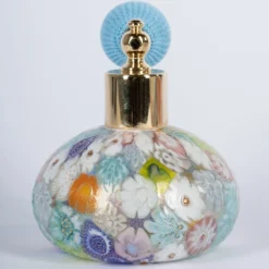 Flacone spray di profumo Murrina multicolore oro