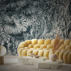 Flow Garden Gray Timeless 23 Carta da parati