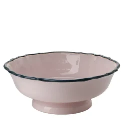 Fruttiera Monogram Rosa Poudrè in Ceramica