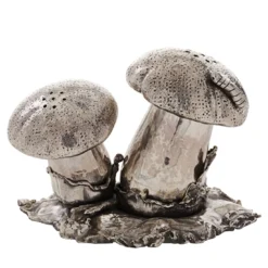 Fungo Porta sale e pepe in argento sterling