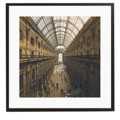 Galleria Vittorio Emanuele II piccola stampa incorniciata