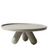 Gambone, grande supporto in ceramica grigia di Aldo Cibic