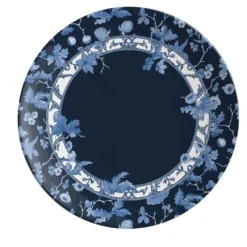 Giardino dell'Eden Set di 2 piatti da dessert in porcellana con decorazione blu #2