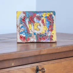 Giochi Naturali Scultura Decorativa in Ceramica Dipinta
