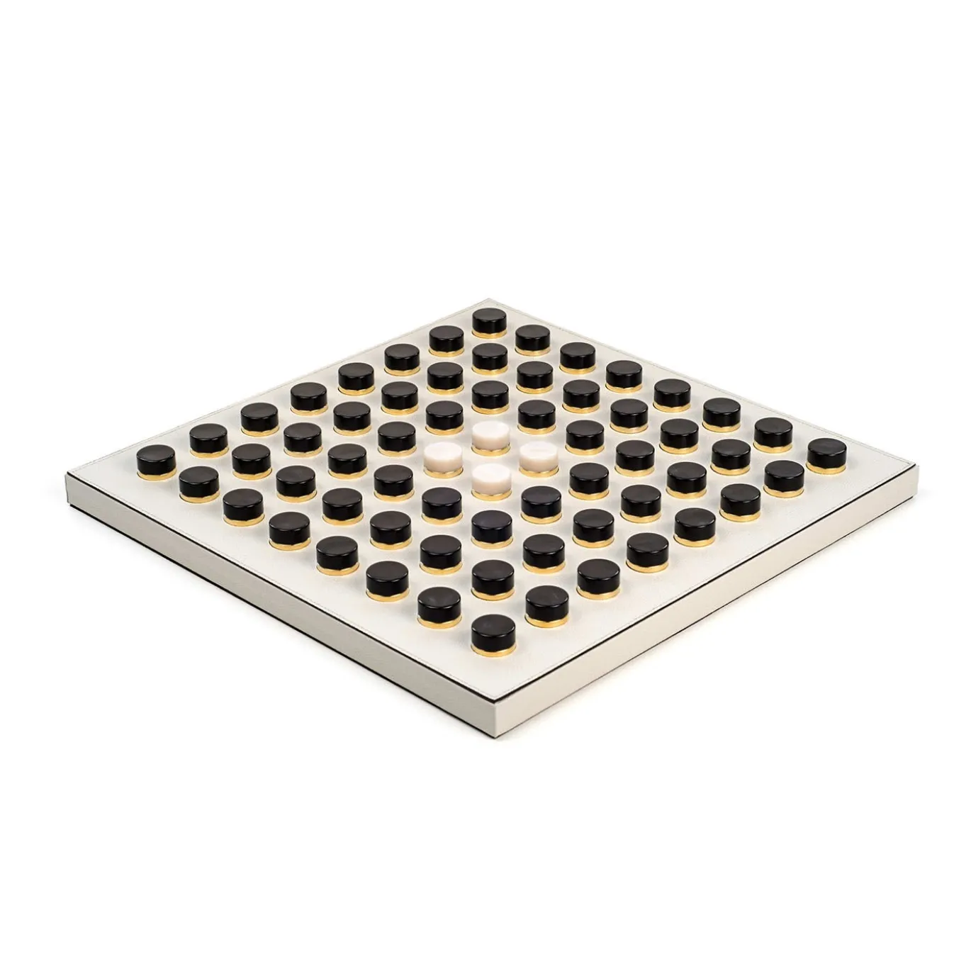 Gioco da tavolo Reversi in pelle crema