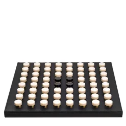 Gioco da tavolo Reversi in pelle nera