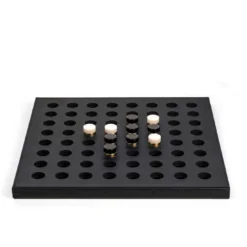 Gioco da tavolo Reversi in pelle nera