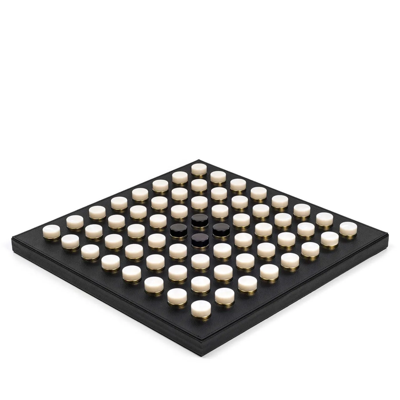Gioco da tavolo Reversi in pelle nera