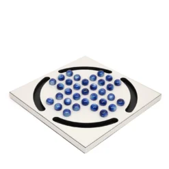 Gioco da tavolo Solitario con pedine blu