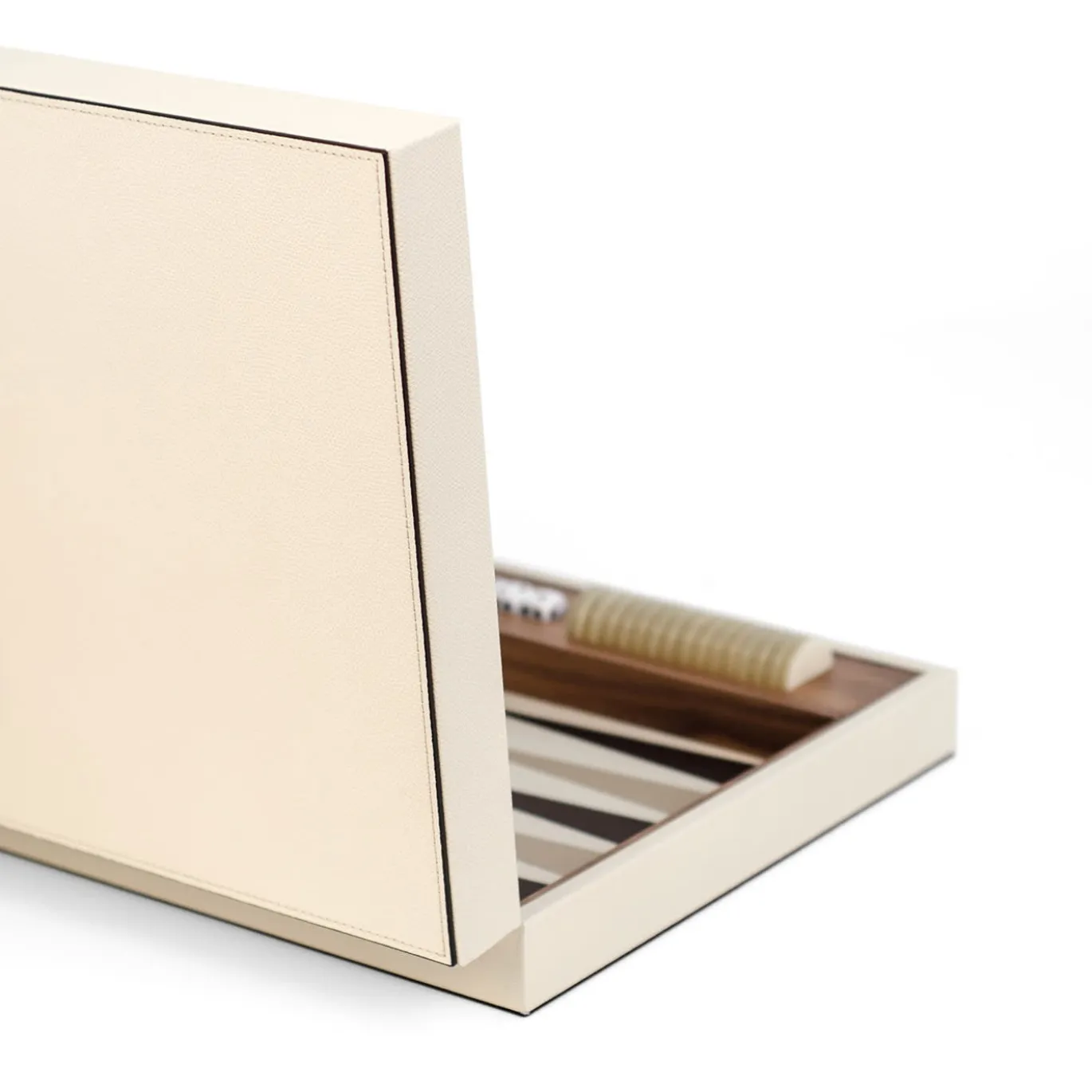 Gioco del Backgammon in Pelle Panna