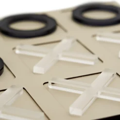 Gioco del tris in pelle Panna Cotta