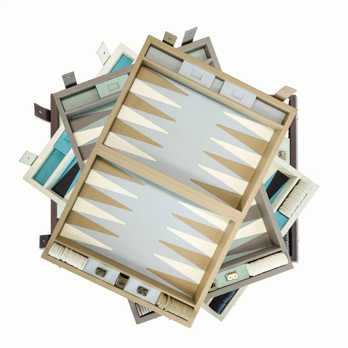 Gioco in scatola Backgammon marrone