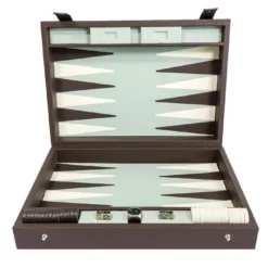 Gioco in scatola Backgammon marrone