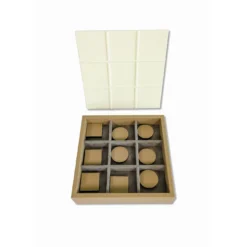 Gioco in scatola Tic Tac Toe beige