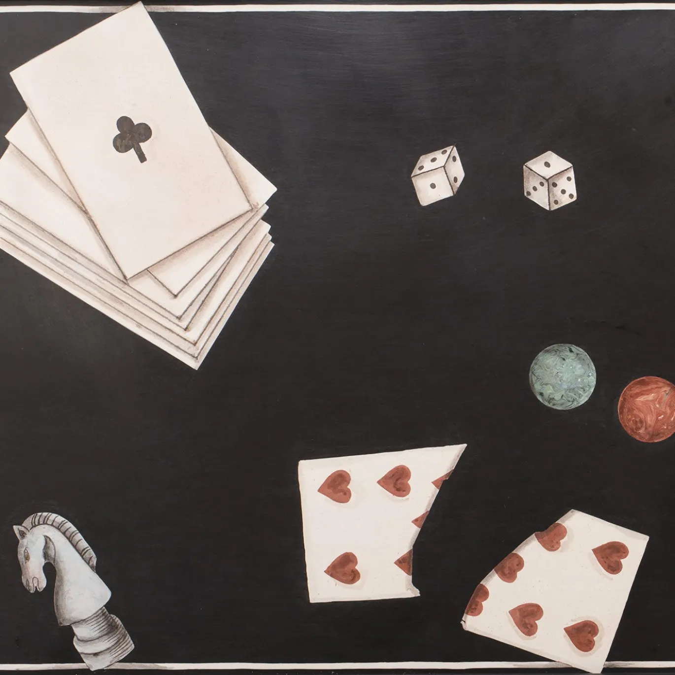 Gioco Tavolo di intarsio in marmo