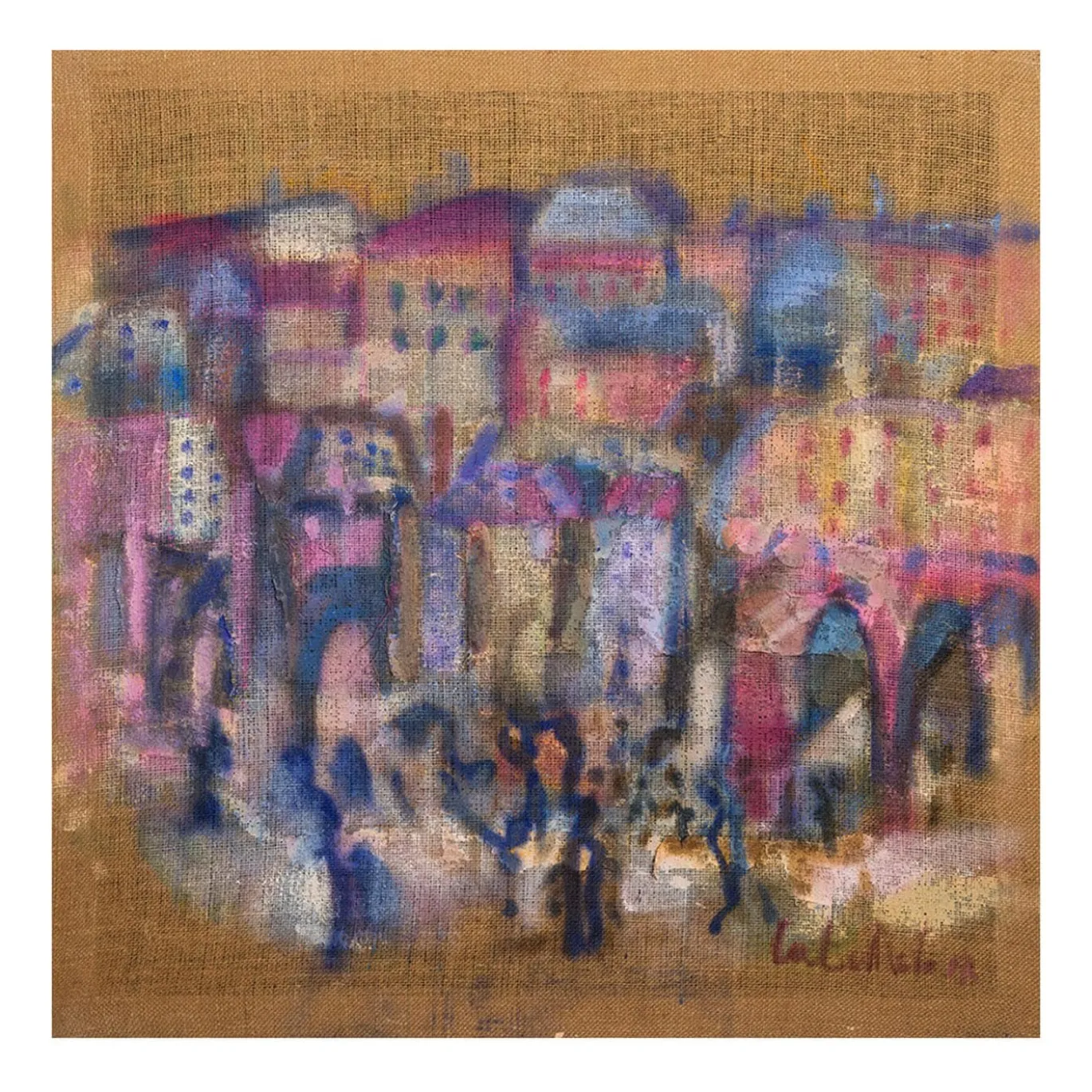 Giornata di sole in città Pittura