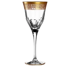 Giulia Gold 421 Set di 6 bicchieri a stelo per acqua