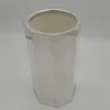 Glacette per vino ottagonale in ottone argento Del Monte