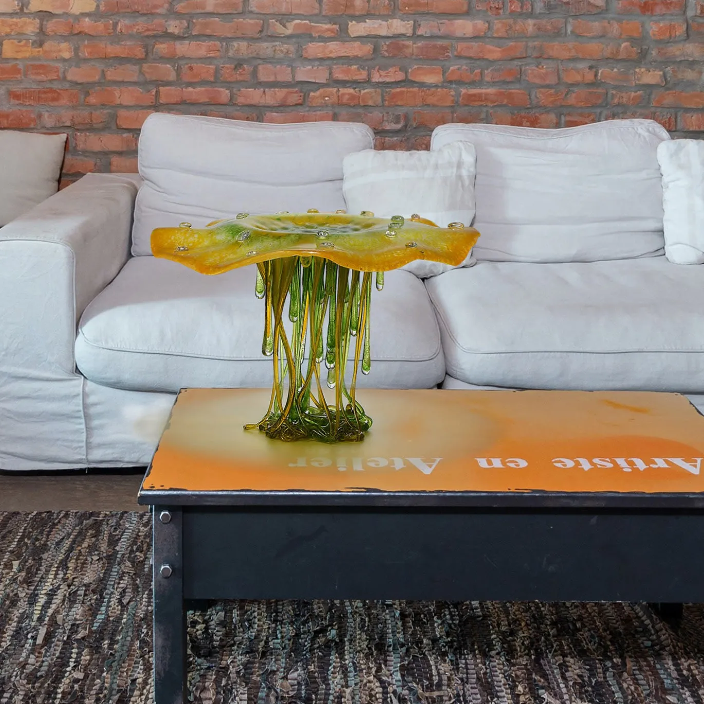 Godetevi il centrotavola scultoreo in vetro di Murano