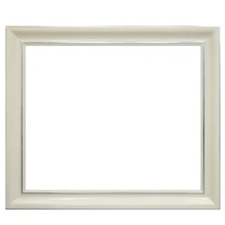 Grande cornice guantiera bianca