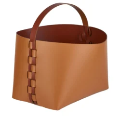 Helena Piccolo Cestino in Pelle Cognac e Bordeaux