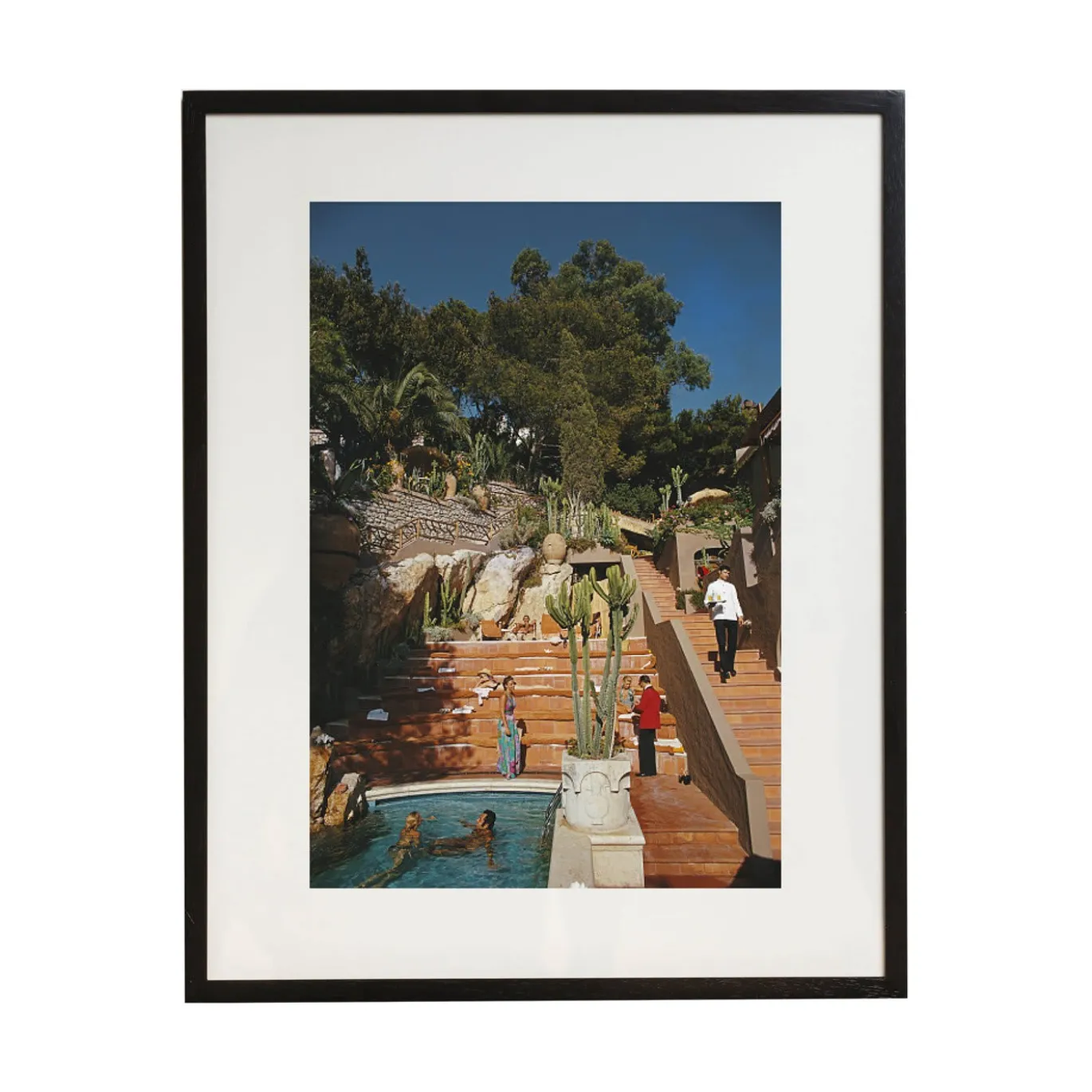 Hotel Punta Tragara Stampa con cornice di Slim Aarons