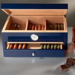 Humidor blu di ispirazione cubana (edizione speciale Club)