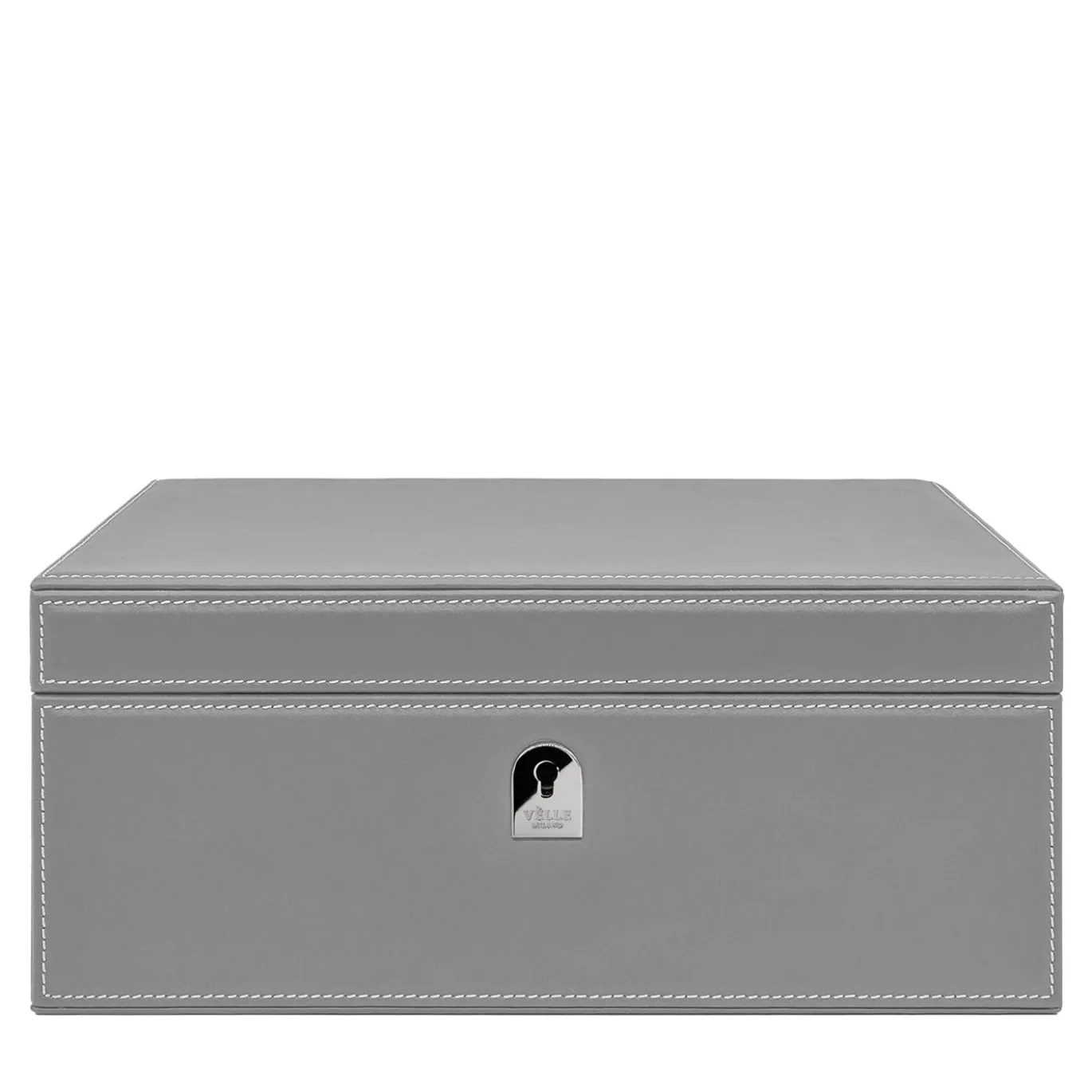 Humidor per sigari in pelle grigia
