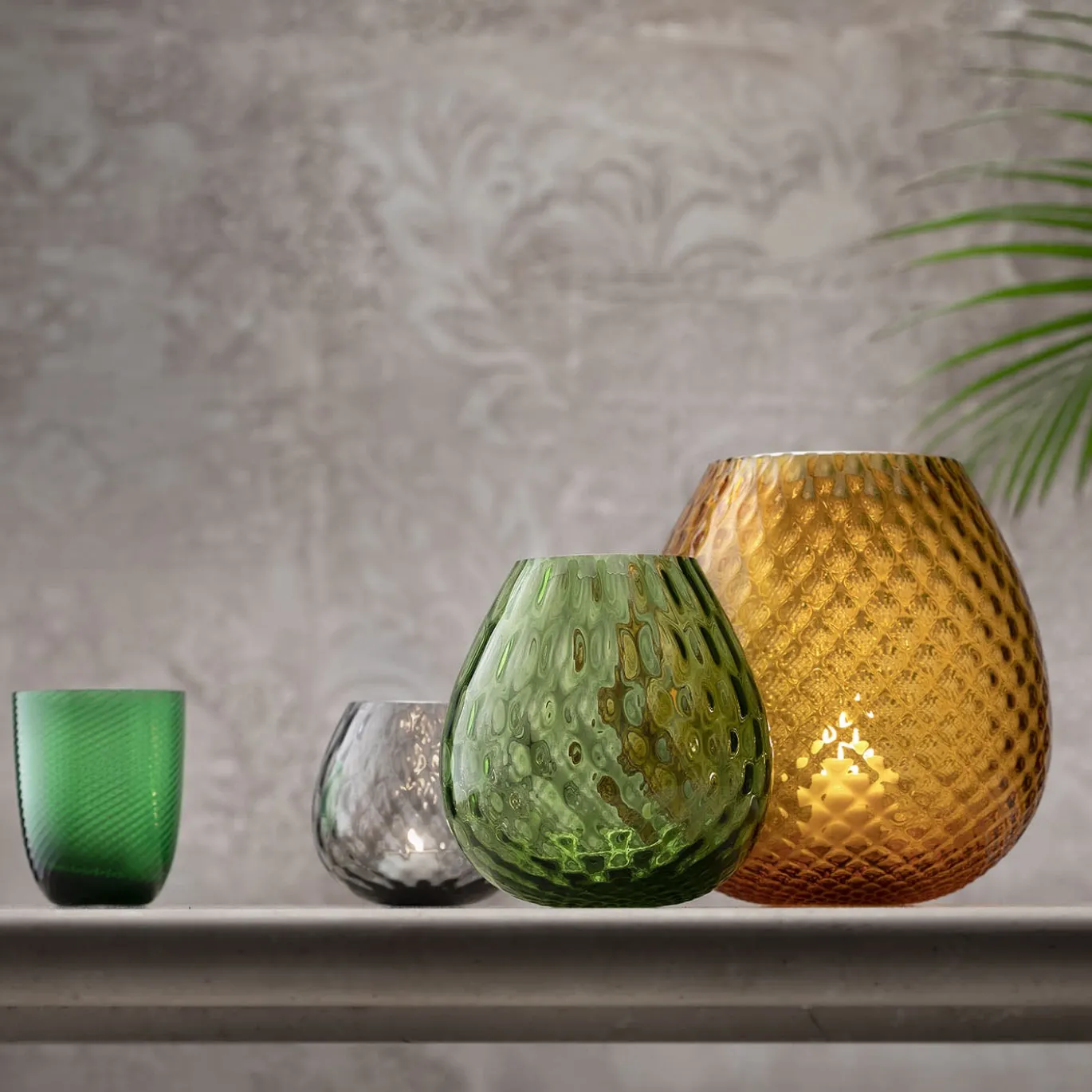 Idra Set di 6 bicchieri assortiti verde pino