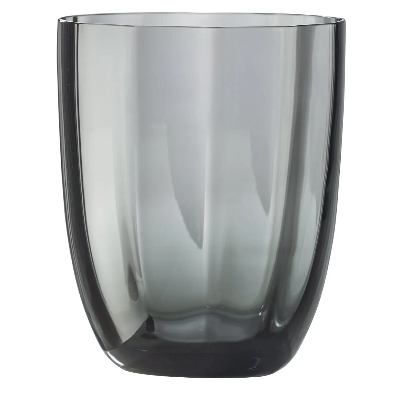 Idra Set di 2 bicchieri da acqua grigi Optic
