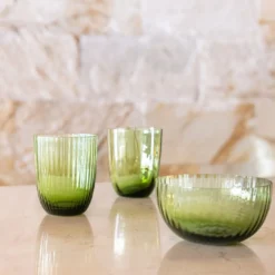 Idra Soraya Verde Set di 6 ciotole assortite