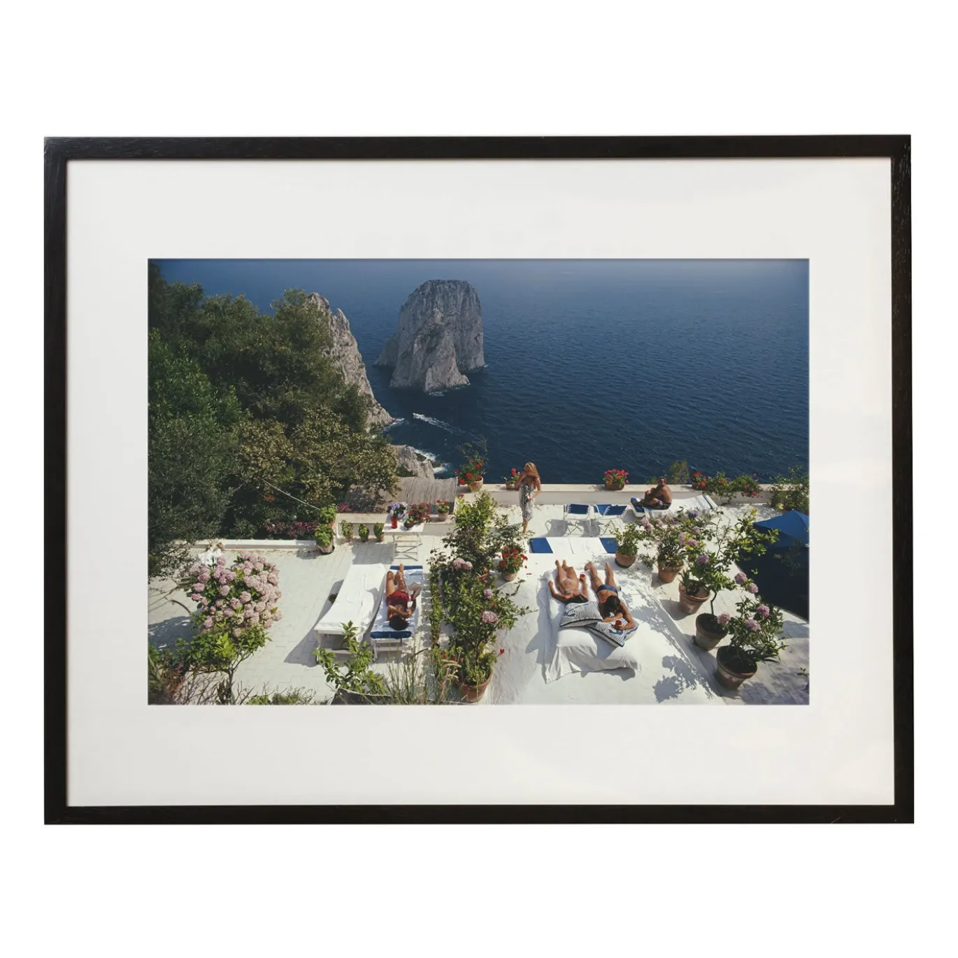 Il Canille Stampa con cornice di Slim Aarons