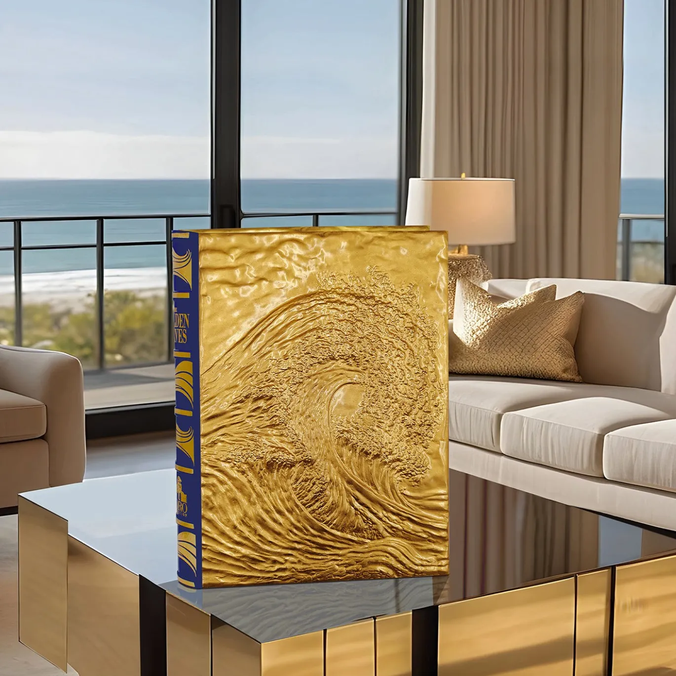 Il Libro d'Arte Decorativa in Edizione Limitata Onde Dorate